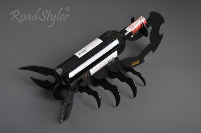 Wine bottle stand – scorpio (black,red,white)